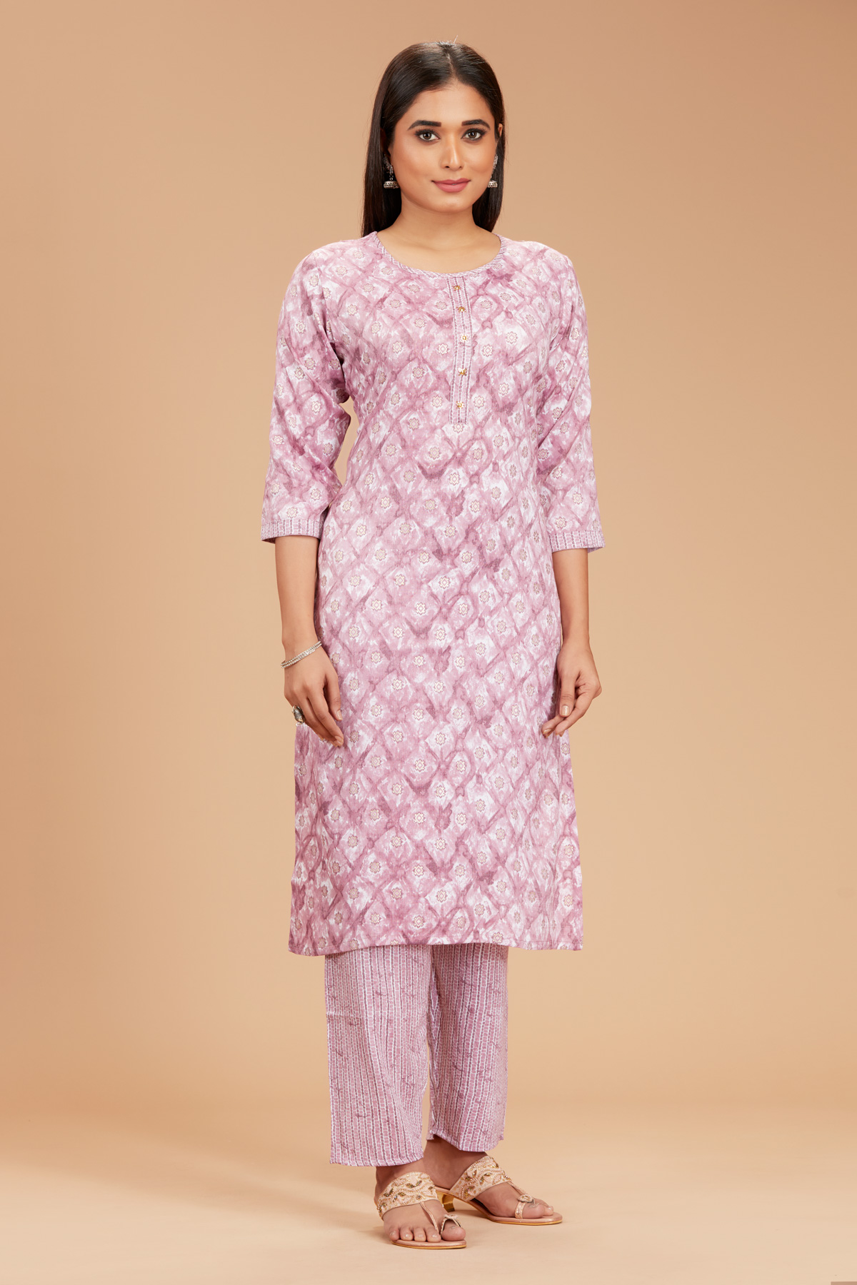 Onion Pink Kurti With Pant